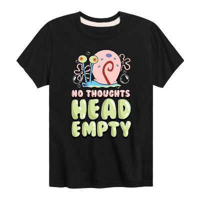 Boys' - SpongeBob SquarePants - Head Empty Gary Short Sleeve Graphic T-Shirt
