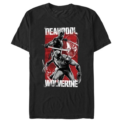 Men's Marvel: Deadpool & Wolverine Team Distressed T-Shirt