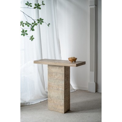 35.5" 100% Magnesium Square Coffee Table with Pedestal Base and Modern Organic Design for Living Room