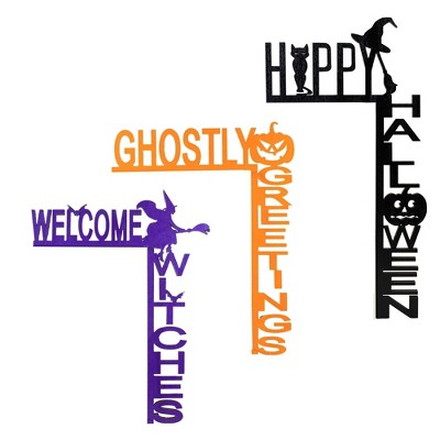 Ganz 11.0 Inch Halloween Corner Door Decor Halloween , (3PC)