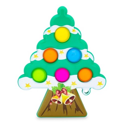Toynk Pop Fidget Toy Holiday Tree 6-Button Bubble Popping Game