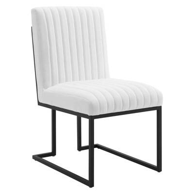 Indulge Channel Tufted Fabric Armless Dining Chair - Modway
