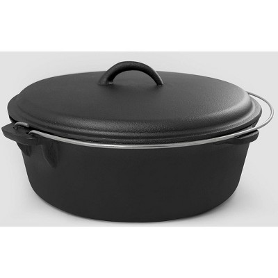 EXCELSTEEL 446 8.25QT CAMP DUTCH OVEN WITH HANDLES