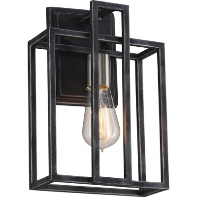 Nuvo Lighting Lake 1 - Light Sconce in  Iron Black/Brushed Nickel