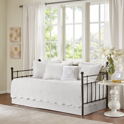 Madison Park Genoa Daybed 6pc Reversible Scalloped Edge Daybed Cover Set