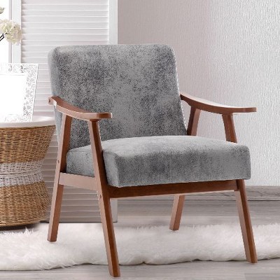 CAVINAS Modern Accent Chair, Living Room Chair with Extra-Thick Backrest, Wingback Chair for Bedroom, Living Room, Lounge Chair Indoor