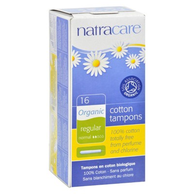 Natracare Organic Cotton Tampons Regular - 16 ct