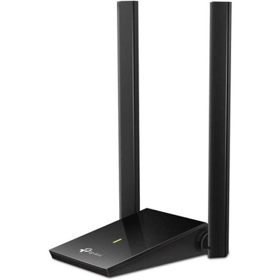 Refurbished: TP-Link USB Wi-Fi Adapter AC1300Mbps Dual Band 5dBi High Gain Antenna Archer T4U Plus Black - Manufacturer Refurbished