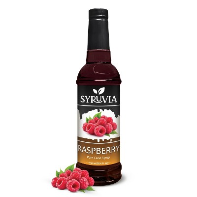 Syruvia Raspberry Syrup - 25.4 fl oz. Premium Flavoring Syrup For Coffee