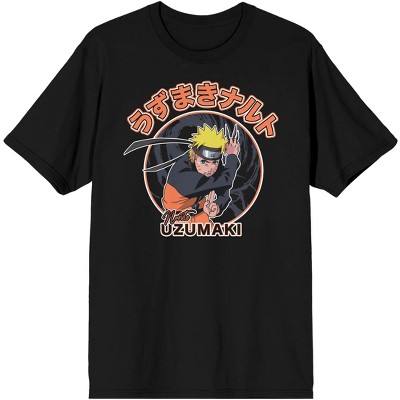 Naruto Shippuden Nine Tails Ninja Men's Black Tshirt