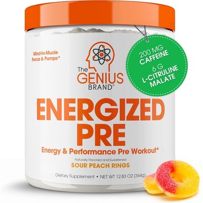 Genius Energized Pre Sour Peach Ring 20 serv