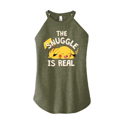 Women's - Pokémon - The Snuggle Pikachu Graphic High Neck Tank