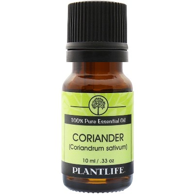 Plantlife Coriander Aromatherapy Essential Oil – 100% Pure, Therapeutic Grade, No Additives or Fillers, 10 ml