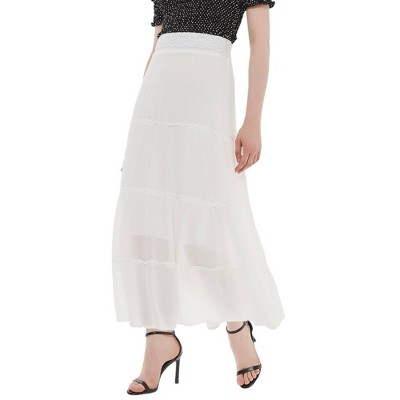 Anna-Kaci Women's Maxi Bohemian Layered Skirt