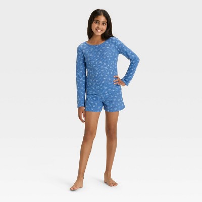 Girls' Long Sleeve Waffle Knit Pajama Set - Cat & Jack™