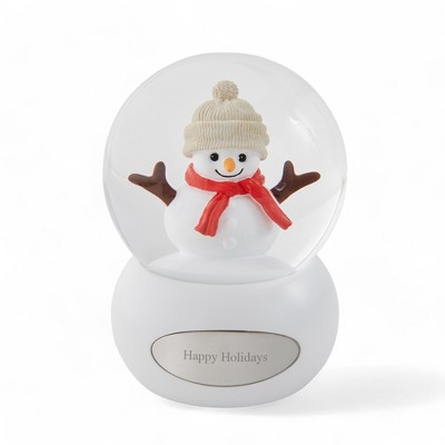 Personalization Mall Engraved Musical Snowman Snow Globe