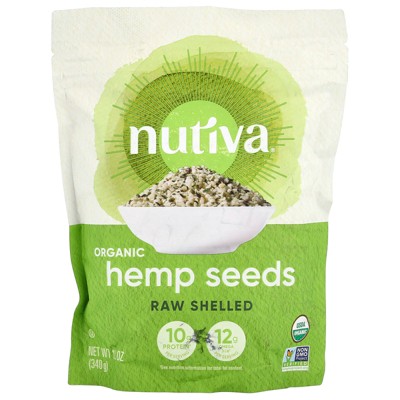 Nutiva Organic Hemp Seeds, Raw Shelled, 12 oz (340 g)