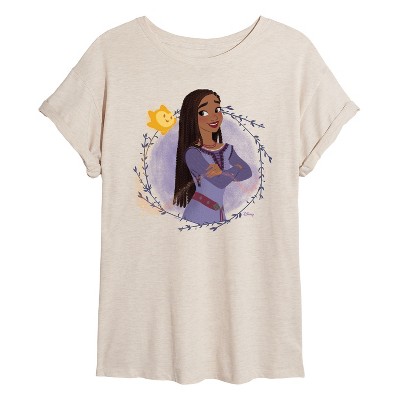 Women's - Disney - Asha And Star Oversized Graphic T-Shirt