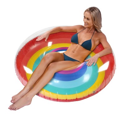 GoFloats Party Tube Inflatable Raft, Float in Style (for Adults and Kids)