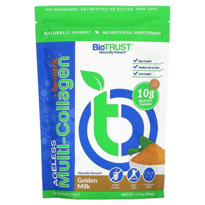 BioTRUST Ageless Multi-Collagen® + Turmeric, Golden Milk, 10.7 oz (304 g)