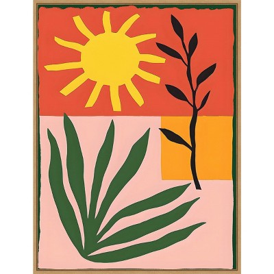 Amanti Art Bold Sol II by Walker Noble Framed Canvas Wall Art