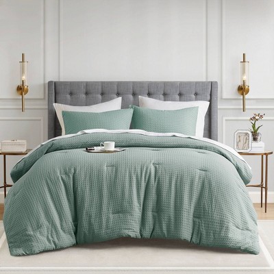 Mina Waffle Weave Textured Comforter Set - 510 Design