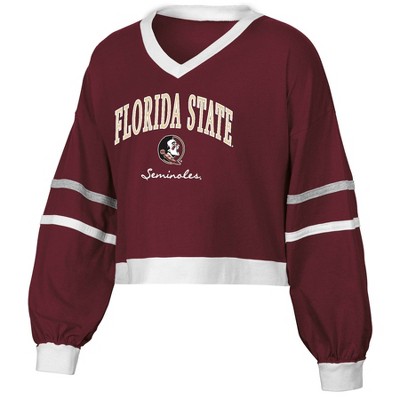 NCAA Florida State Seminoles Women's Long Sleeve V-Neck T-Shirt