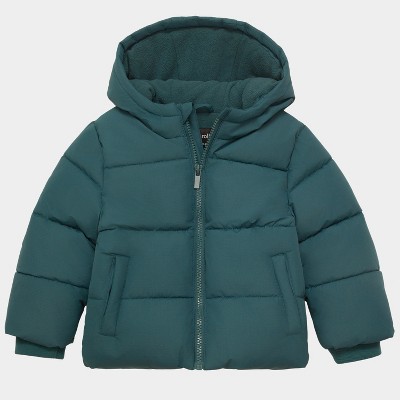 Rokka&Rolla Toddler Boys' Ripstop Winter Coat Kids' Fleece Lined Jacket