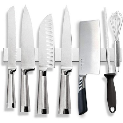 Cheer Collection 16" Stainless Steel Magnetic Knife Holder Strip