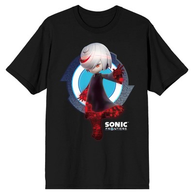 Sonic Frontiers Videogame Sage Mysterious Pixel Men's Black Short Sleeve Crew Neck Tee