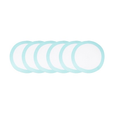 C&F Home Rim Braided Round Placemats Sets of 6 Collection