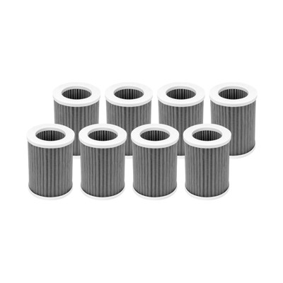 Nispira PEPERSFIL Purezone Replacement Filters For Car Air purifier Pure Enrichment Air Purifier Mini Portable (PEPERSAP) HEPA Activated Carbon, 8 Pk