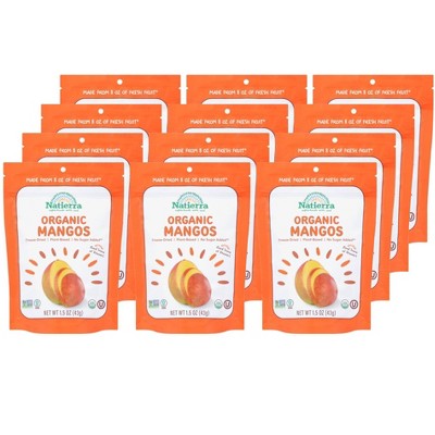 Natierra Organic Freeze-Dried Mangos - Case of 12/1.5 oz
