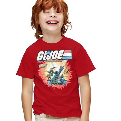 G.I. Joe Real American Hero Kids T Shirt For Youth  Red