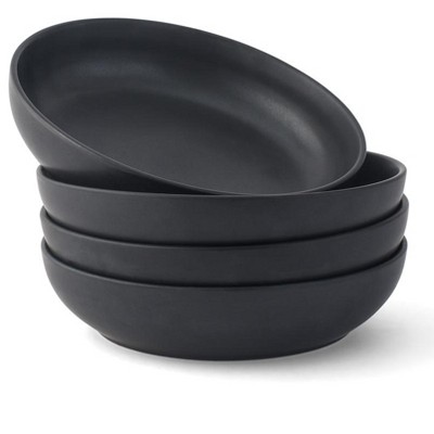 JoyJolt Mesa 4-Piece Stoneware Pasta Bowls Set – 40oz