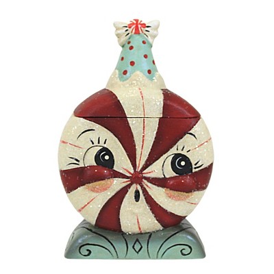 Johanna Parker 5.25 In Singing Merrymint Candy Box Christmas , Christmas Party Hat Rosy Cheeks (1PC)