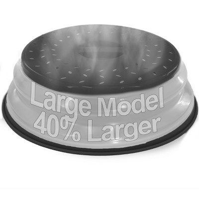 5 Star Super Deals Microwave Splatter Guard Cover - Large - Collapsible Lid for Food Protection and Easy Storage - BPA-Free, Dishwasher Safe