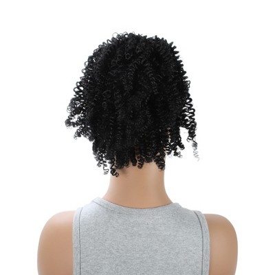 Unique Bargains Women's Fluffy Ponytail Short Hair Hair Extensions High Temperature Fiber 9.8IN 1 Pc