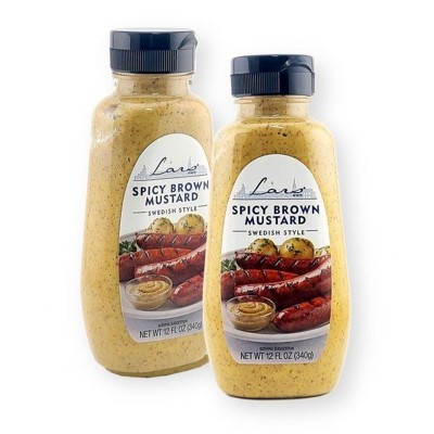 Lars Own Spicy Brown Mustard Swedish Style 12 oz./420 g (Pack of 2)
