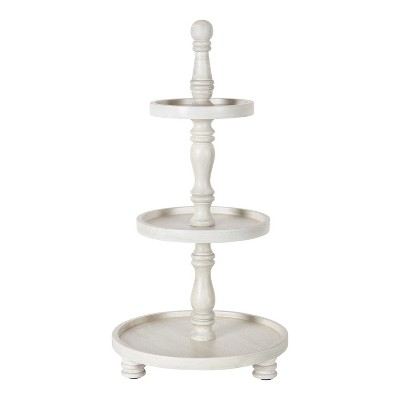 Kate and Laurel Downing Tray, 12x12x24, White