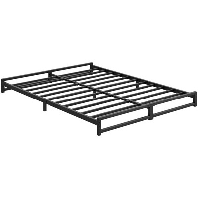 Bed Frame, Metal Platform Bed Frame with Steel Slats Support, 6 Inch Tall, Mattress Foundation, Easy Assembly