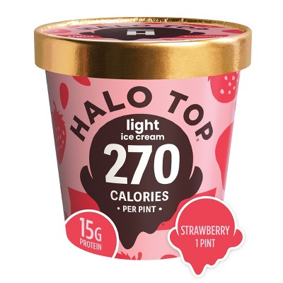 Halo Top Strawberry Ice Cream - 16oz