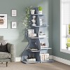 Tribesigns 5-Tier Sea Grass-inspired Corner Shelves - 4 of 4