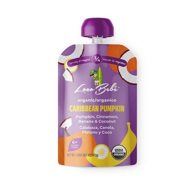 Loco Bebe Caribbean Pumpkin Pouch Baby Food - 4oz