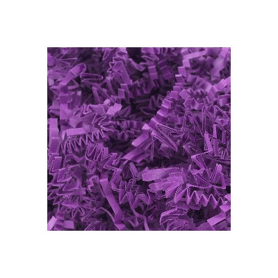 JAM Paper Colored Crinkle Cut Shred Tissue Paper 2 oz Purple 1192475