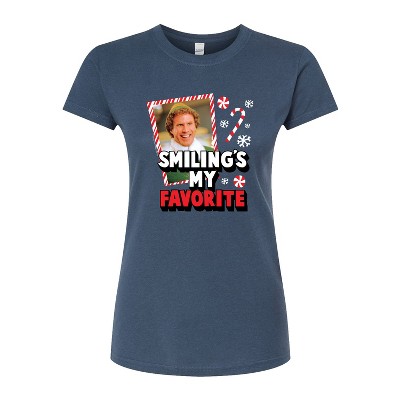 Women's - ELF - Christmas Smilings My Favorite Fitted Graphic T-Shirt