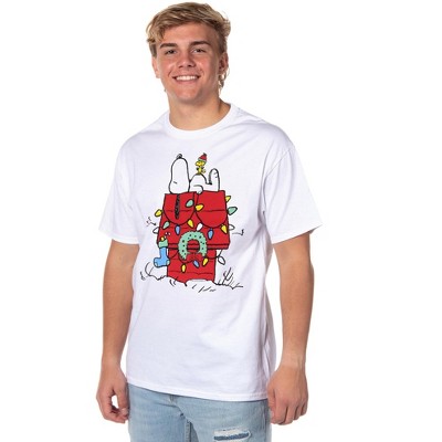 Seven Times Six Peanuts Men's Snoopy Wishful Thinking Christmas Xmas Holiday T-Shirt White