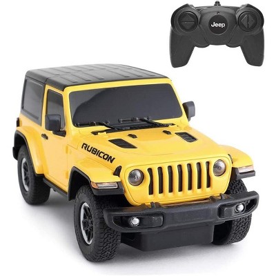 JuzToys Remote Control Car, 1:24 RC Car Wrangler JL RC Car Jeep Rubicon Model Yellow 2.4G