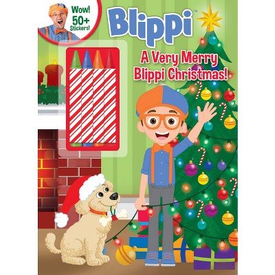 Blippi: A Very Merry Blippi Christmas - (Color & Activity with Crayons) by  Thea Feldman (Paperback)