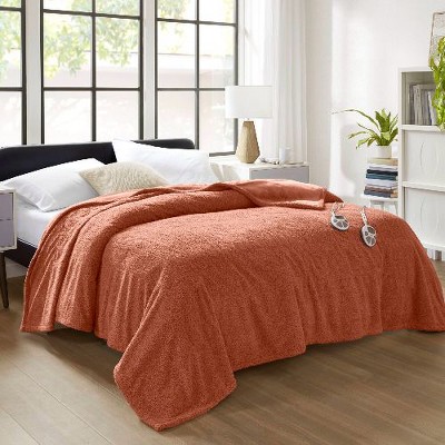 NicBex Heated Blanket Faux Feathersoft Blanket – Reversible Plush Throw Blanket for Couch/Bed, 10 Heat Settings, Auto Shut Off, Throw Blankets for Bed